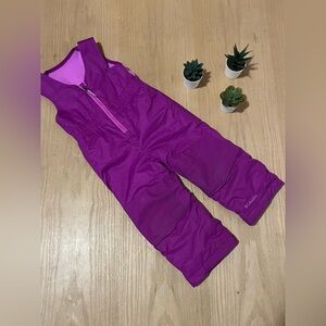 Columbia Toddler Bib Snow Pants in Purple